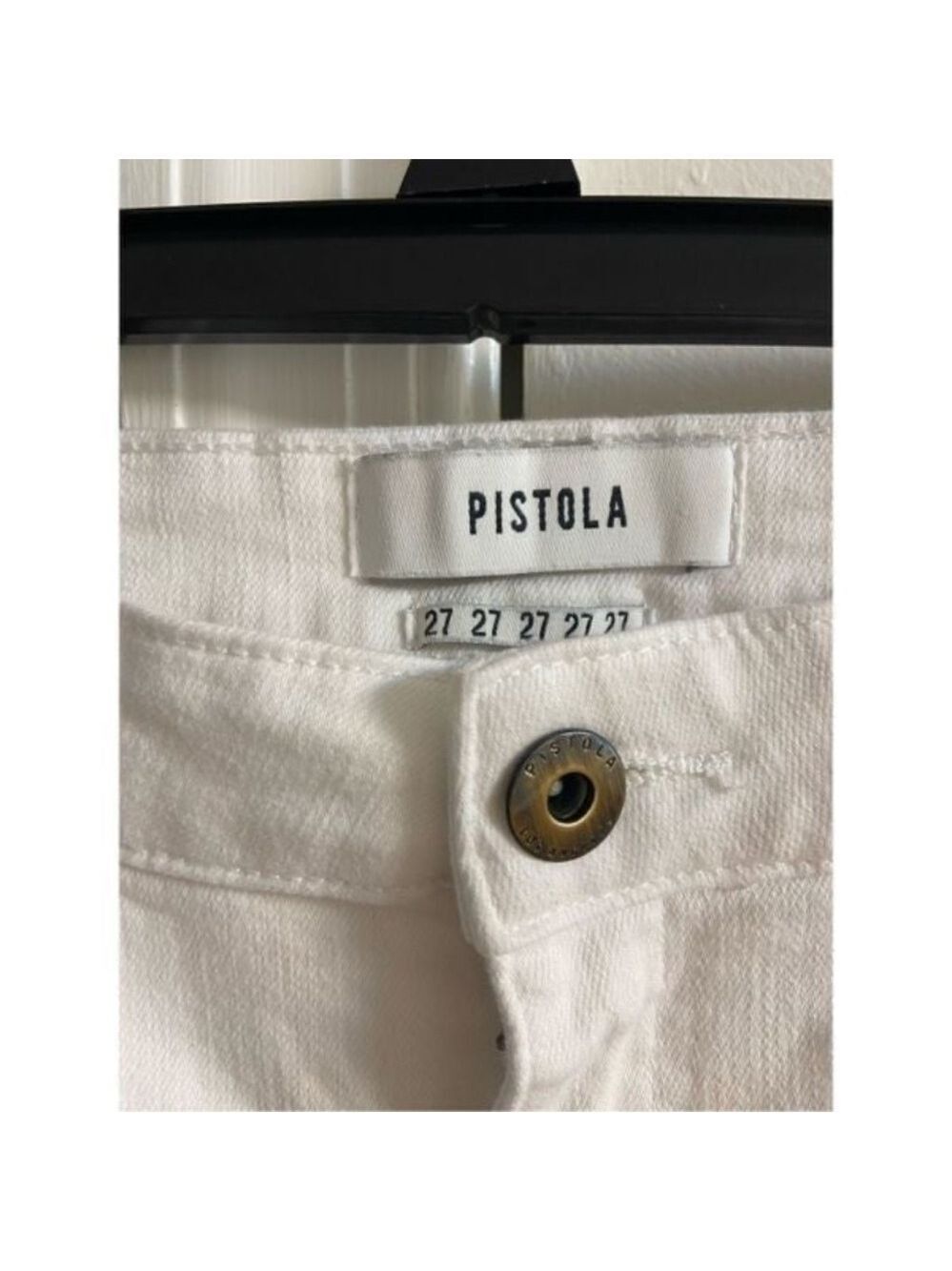 Pistola White Ankle Jeans distress 27 - Picture 4 of 5
